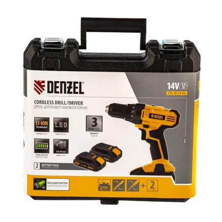 Дрель-шуруповерт аккумуляторная CDL-IB-14-02 Denzel 26112 купить в Екатеринбурге