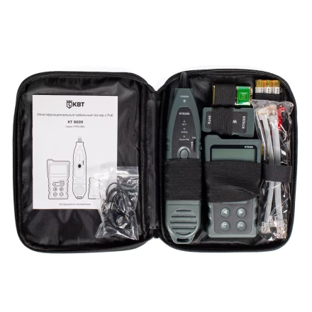 LAN-тестер КВТ KT 8209 для витой пары с поддержкой PoE (86208) купить в Екатеринбурге