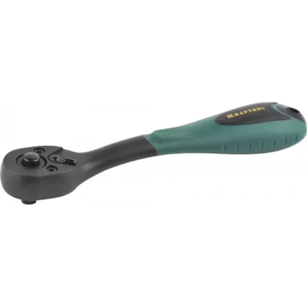 Трещотка для торцовых головок KRAFTOOL &quot;EXPERT&quot;, Сr-V сталь, 72 зубца, пластиковое покрытие, 1/4&quot; 27796-1/4_z02 купить в Екатеринбурге