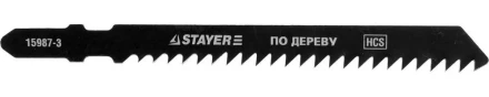 Полотна STAYER &quot;PROFI&quot;, T111C, для эл/лобзика, HCS, по дереву, ДВП, ДСП, EU-хвост., шаг 3мм, 75мм, 2шт 15987-3_z01 купить в Екатеринбурге