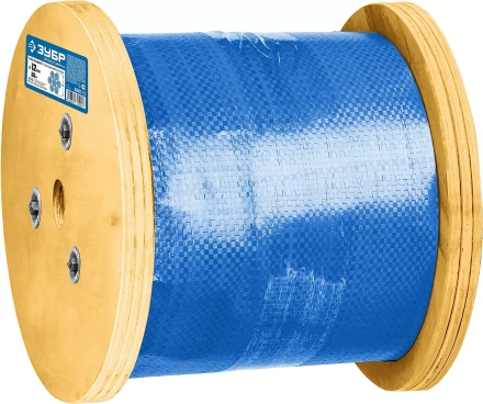 ЗУБР DIN 3066, свивка 6 х 37 + IWR, 12 мм, L 50 м, грузоподъемный стальной трос, Профессионал (30417-12) купить в Екатеринбурге