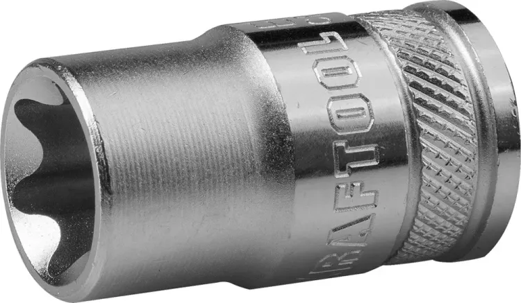 Торцовая головка KRAFTOOL "INDUSTRIE QUALITAT", Cr-V, внешний TORX, хромосатинированная, 1/2", Е 12 27810-12_z01 купить в Екатеринбурге