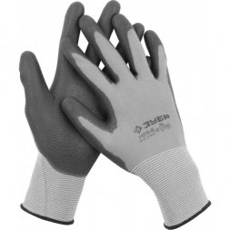 Перчатки ЗУБР &quot;МАСТЕР&quot; для точных работ с полиуретановым покрытием, размер XL (10) 11275-XL