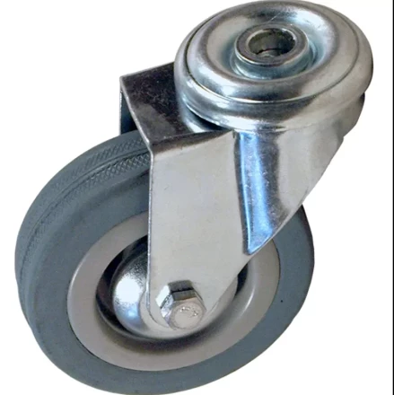 Аппаратное поворотное колесо под болт HITCH 75*20 резина серая SChg93 (SZ084850) купить в Екатеринбурге