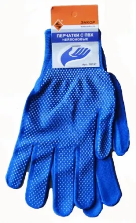 Перчатки нейлоновые с ПВХ Энкор 1/10 58747 купить в Екатеринбурге