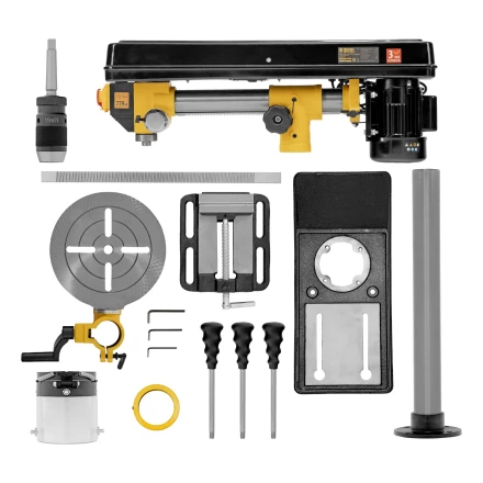 Станок сверлильный радиальный DDM-550R, 550 Вт, 16 мм, 12 ск., настольный// Denzel 95323 купить в Екатеринбурге