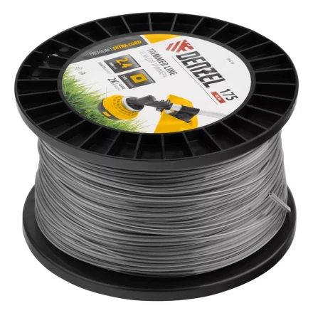 Леска для триммера двухкомпонентная квадрат, 2,4мм х 175м, на DIN катушке EXTRA CORD// Denzel 96818 купить в Екатеринбурге