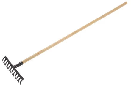 Грабли ЗУБР садовые с черенком, 12 прямых зубцов 4-39583-12 купить в Екатеринбурге