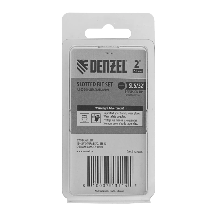 Бита SL4x50, 5 шт. Denzel 7711311 купить в Екатеринбурге