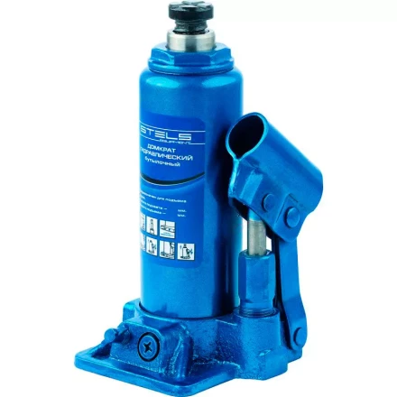 Домкрат гидравлический бутылочный телескопический 8 т h подъема 170–430 мм  STELS 51118 купить в Екатеринбурге