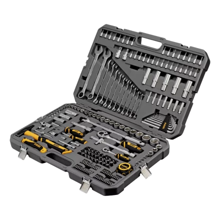 Набор инструментов Denzel 15806, 1/2&quot;, 1/4&quot;, CrV, S2, пластиковый кейс, 194 предмета купить в Екатеринбурге