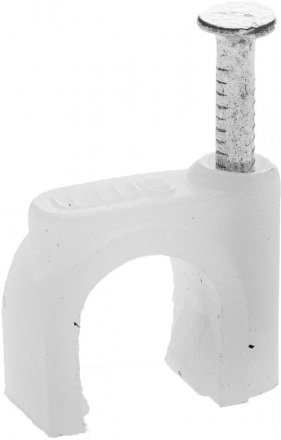Скоба-держатель для круглого кабеля, с оцинкованным гвоздем, 5 мм, 100 шт, STAYER Master 4510-05 4510-05 купить в Екатеринбурге
