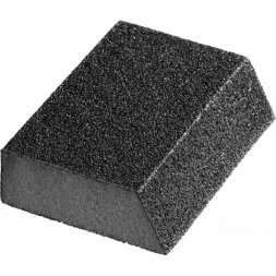 Губка шлифовальная STAYER &quot;MASTER&quot; угловая, зерно - оксид алюминия, Р120, 100 x 68 x 42 x 26 мм, средняя жесткость 3561-120