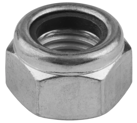 Гайка шестигранная, DIN 985, самостопорящаяся, с нейлоновым кольцом, кл. пр. 8, оцинкованная, M20, 50 шт, KRAFTOOL 303584-20 303584-20 купить в Екатеринбурге