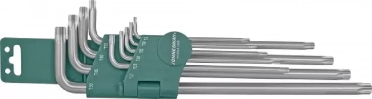 Набор ключей угловых Torx EXTRA LONG T9-Т50 10предметов Jonnesway H12S110S 48067 купить в Екатеринбурге