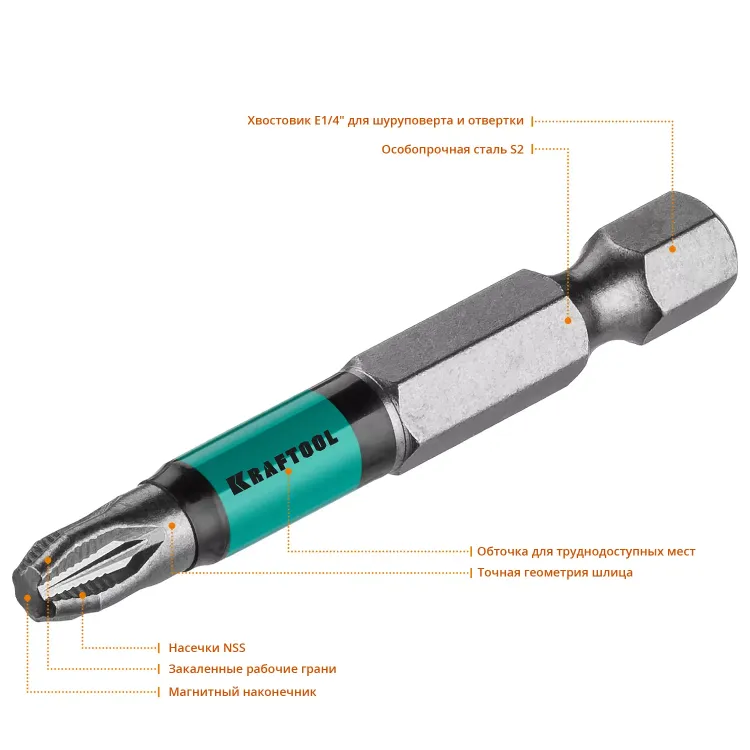 Биты KRAFTOOL OPTIMUM PZ 26124-3-50-10 купить в Екатеринбурге