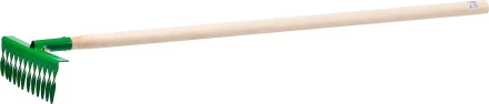 Грабли РОСТОК садовые с черенком, 12 витых зубцов 421900-12 купить в Екатеринбурге