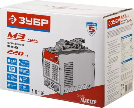 Сварочный инвертор ММА ЗАС-М3-220 серия МАСТЕР купить в Екатеринбурге