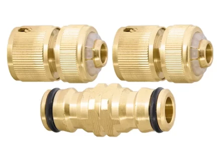 Набор для подключения шланга 1/2&quot; (переходник 2 соединит.аквастоп) латунный  PALISAD 66210 купить в Екатеринбурге