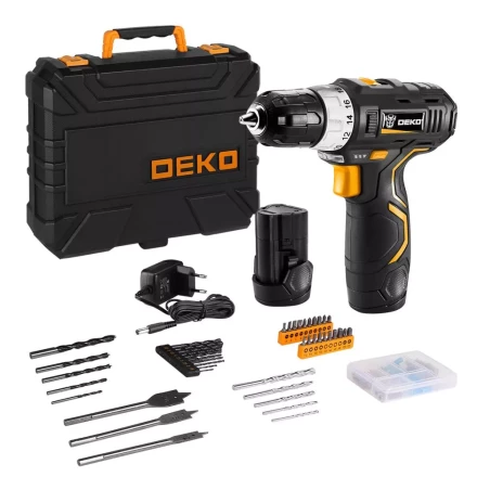 Дрель аккумуляторная в наборе DEKO GCD12DU3 SET5, 063-4148 купить в Екатеринбурге