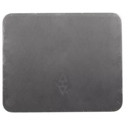 Выключатель СВЕТОЗАР &quot;ГАММА&quot; проходной, одноклавишный, без вставки и рамки, цвет светло-серый металлик, 10A/~250B SV-54137-SM