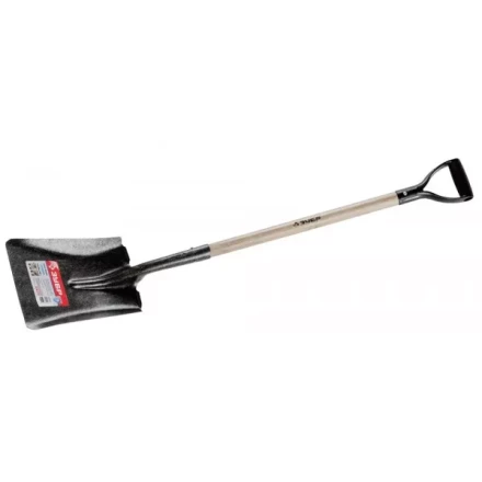 Лопата ЗУБР &quot;МАСТЕР&quot; ЗАВИДОВО совковая, деревянный черенок из дуба, пластиковая рукоятка, 320х250x1200мм 39363_z01 купить в Екатеринбурге