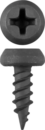 Саморезы ЗУБР &quot;МАСТЕР&quot; фосфатированные, для крепления лист. металла до 0.9 мм, полуцилиндр. головка, 3.5x11мм, 55шт 300116-35-11 купить в Екатеринбурге