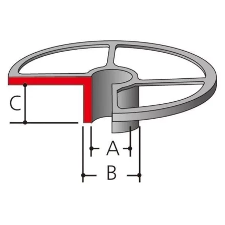 Направляющая втулка Makita 164775-6 (копировальное кольцо для фрезеров Makita 3612C/3620/RP0900/1800/1801/2300/2301) купить в Екатеринбурге