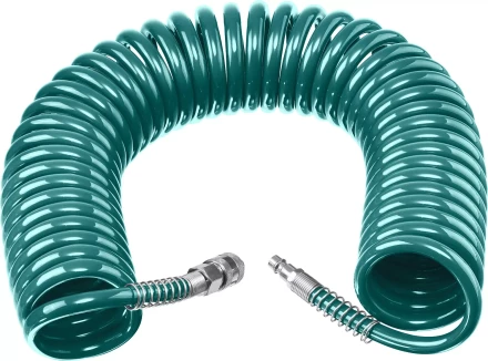 Воздушный спиральный шланг KRAFTOOL с фитингами рапид 8х12 мм 06590-15 купить в Екатеринбурге