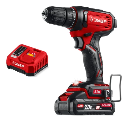 ЗУБР 20 В, 40 Нм, 1 АКБ LMS (2 А·ч), дрель-шуруповерт (ДШ-40-21) купить в Екатеринбурге