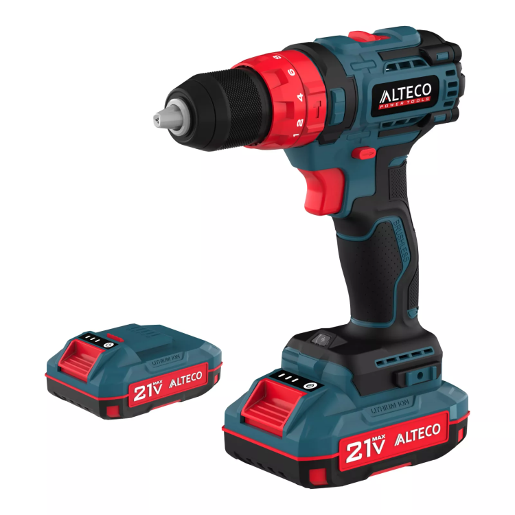 Бесщеточная аккумуляторная ударная дрель-шуруповерт ALTECO CID 21-45 BL X2 78080 купить в Екатеринбурге