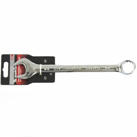 Ключ комбинированный 23 мм CrV полированный хром MATRIX 15168 купить в Екатеринбурге