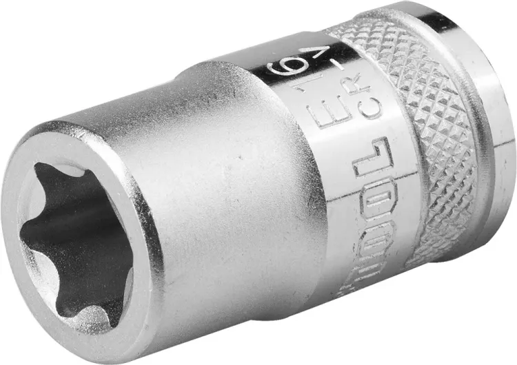Торцовая головка KRAFTOOL "INDUSTRIE QUALITAT", Cr-V, внешний TORX, хромосатинированная, 1/2", Е 18 27810-18_z01 купить в Екатеринбурге