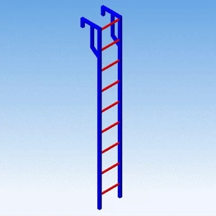 Лестница навесная алюминиевая для полувагонов УСЦ ЛНАп-2,6 купить в Екатеринбурге