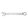 Ключ комбинированный трещоточный, 15 мм, CrV, матовый хром// Denzel 14709 купить в Екатеринбурге
