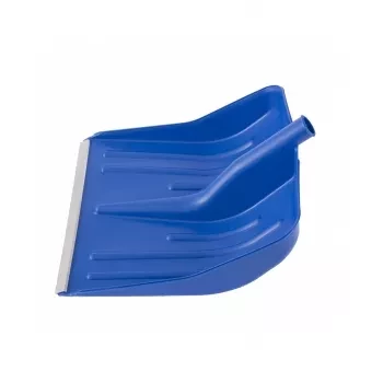 Лопата снеговая синяя 400 х 420 мм без черенка пласт. алюм. окантовка СИБРТЕХ Россия 61618 купить в Екатеринбурге