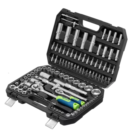 Набор инструментов Сибртех 13389, 1/2&quot;, 1/4&quot;, 108 предметов купить в Екатеринбурге