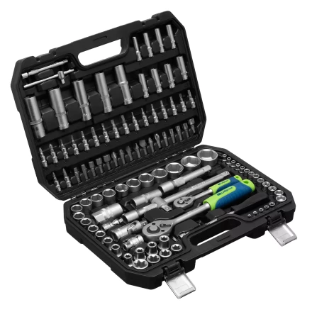 Набор инструментов Сибртех 13389, 1/2&quot;, 1/4&quot;, 108 предметов купить в Екатеринбурге