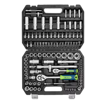 Набор инструментов Сибртех 13389, 1/2&quot;, 1/4&quot;, 108 предметов купить в Екатеринбурге