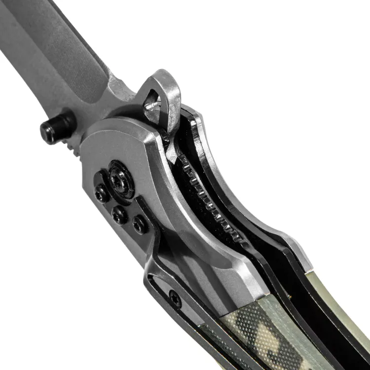 Нож складной Denzel, многоцелевой, системы Liner-Lock, с накладкой G10 на классической рукоятке, 79207 купить в Екатеринбурге