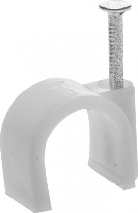Скоба-держатель для круглого кабеля, с оцинкованным гвоздем, 16 мм, 40 шт, STAYER Master 4510-16 4510-16 купить в Екатеринбурге