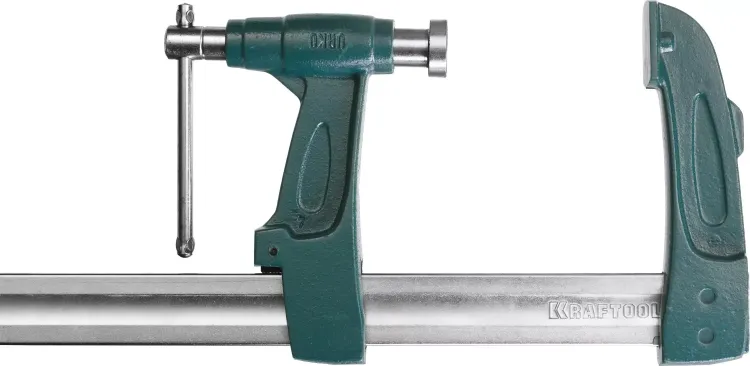 Струбцина KRAFTOOL тип "F", с мультипликаторной прижимной втулкой, 125х600 мм 32013-125-600 купить в Екатеринбурге