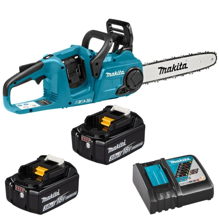 Пила цепная аккум. LXT Makita DUC353RF2, 14"/35см, 3/8", (2xBL1830B, DC18RC) купить в Екатеринбурге