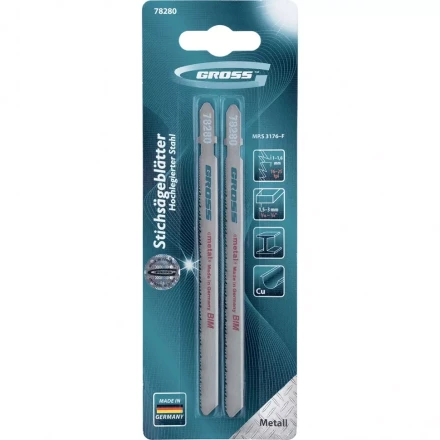 Полотна для электролобзика по металлу 2 шт 3176 GROSS 78280 купить в Екатеринбурге