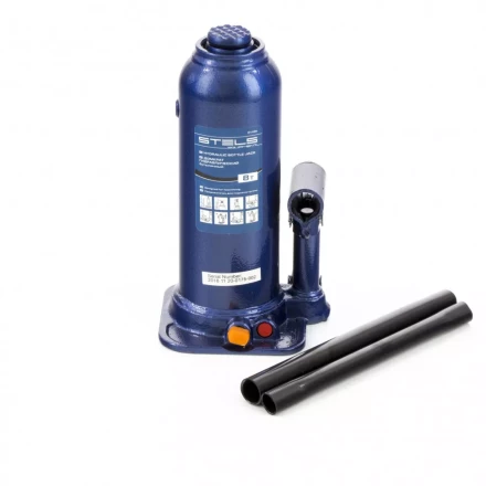 Домкрат гидравлический бутылочный 8 т h подъема 222-447 мм Stels 51165 купить в Екатеринбурге