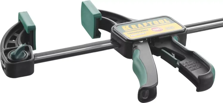 Струбцина "EcoKraft" ручная пистолетная, KRAFTOOL 32226-60, пластиковый корпус, 600/800мм, 150кгс 32226-60 купить в Екатеринбурге