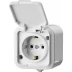 Розетка STAYER &quot;MASTER&quot; &quot;MAXIMA&quot; одноместная, с заземлением, с защитной крышкой, IP54, 16А, 220В 54306-W купить в Екатеринбурге