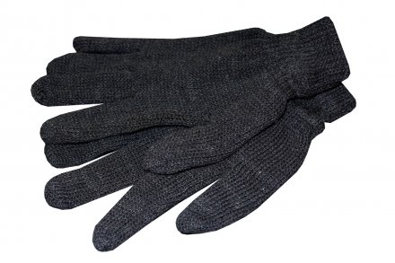 Перчатки полушерстяные черные 67209 купить в Екатеринбурге