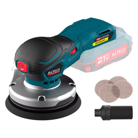Бесщеточная аккумуляторная эксцентриковая шлифмашина ALTECO COS 21-125 ES BL Solo (без АКБ и ЗУ) 78002 купить в Екатеринбурге