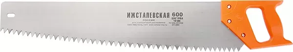 Ножовка по дереву 600 мм шаг зубьев 12 мм пластиковая рукоятка (Ижевск) Россия 23167 купить в Екатеринбурге